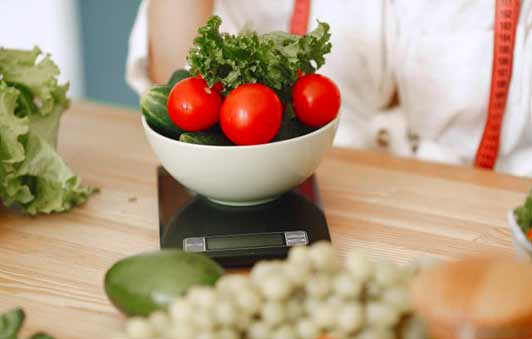 Balance peser aliments calories